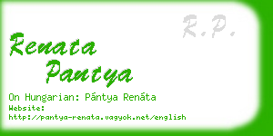 renata pantya business card